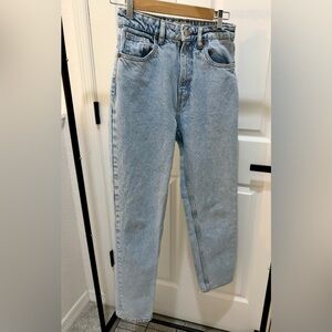Zara Women's High Rise Denim Jeans - Sky Blue